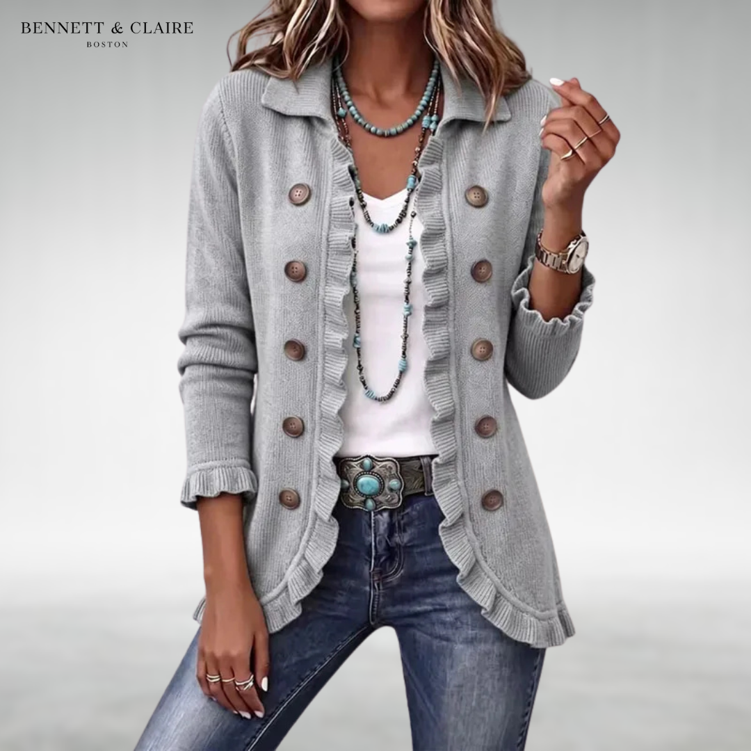 Evelyn Classic Ruffle Cardigan