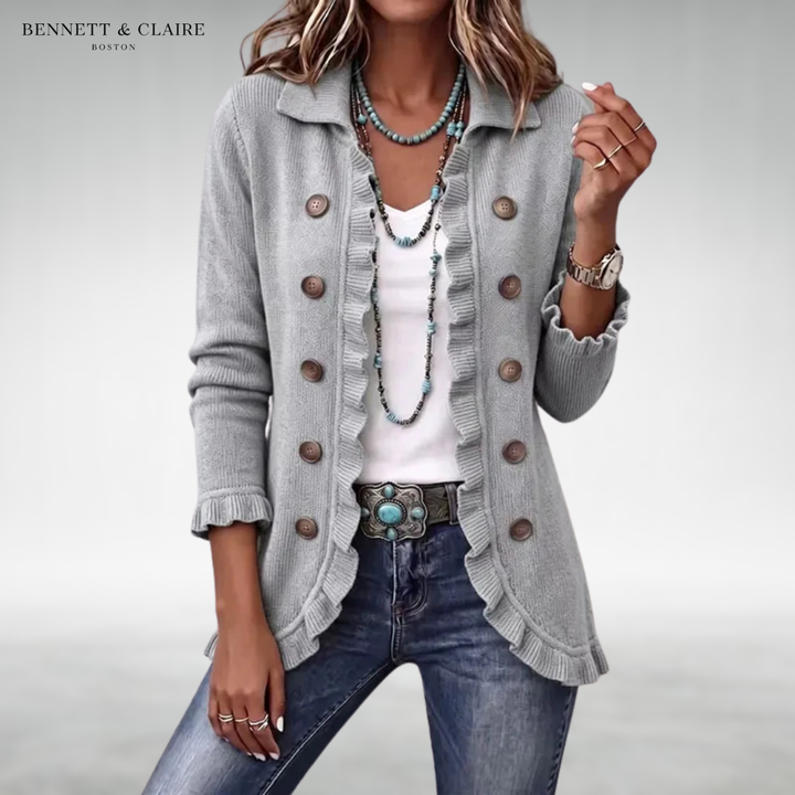 Evelyn Classic Ruffle Cardigan