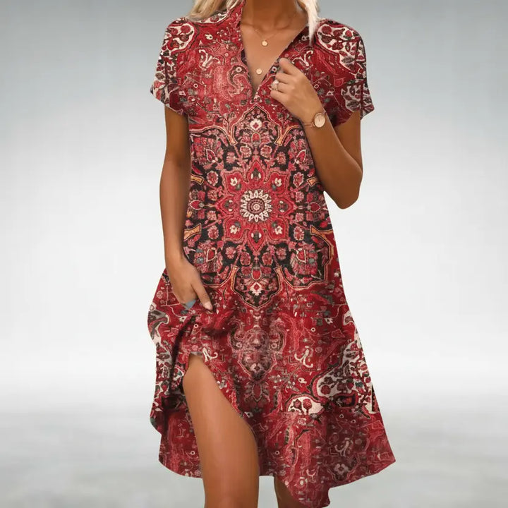 Moira | Flowy Floral Midi Dress