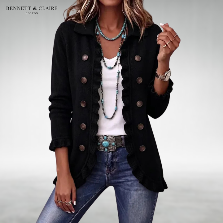 Evelyn Classic Ruffle Cardigan