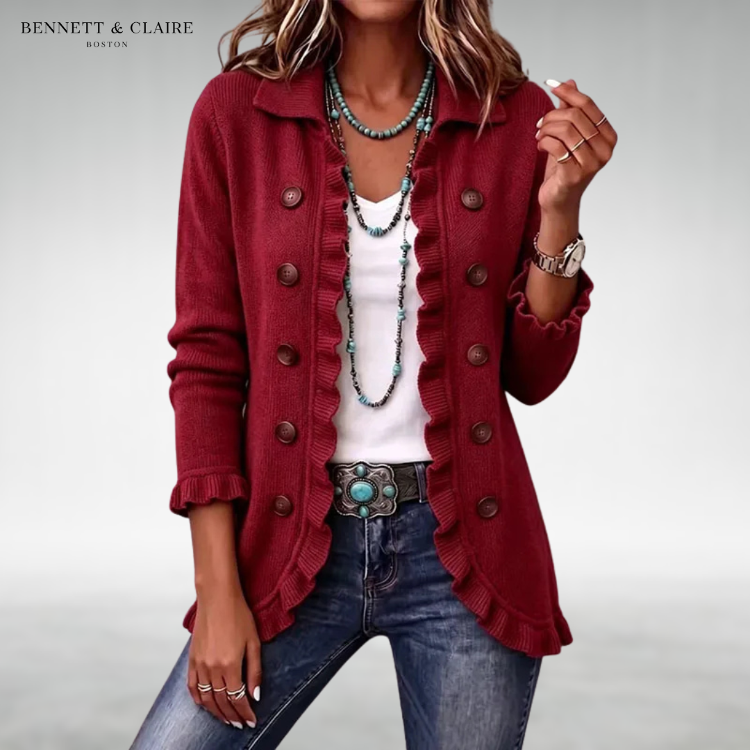 Evelyn Classic Ruffle Cardigan