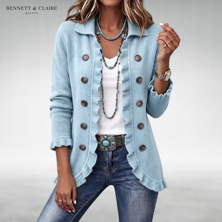 Evelyn Classic Ruffle Cardigan