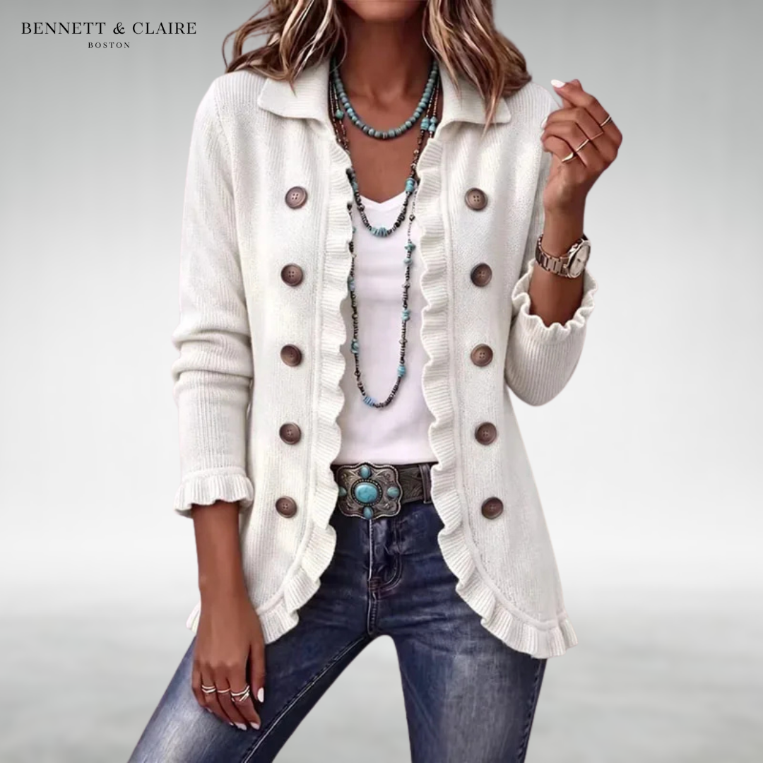 Evelyn Classic Ruffle Cardigan