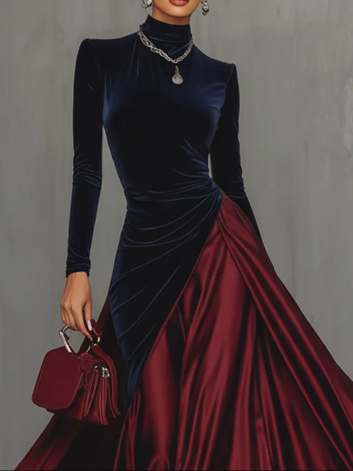 Lucretia | Two-Tone Long Dress