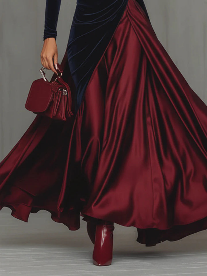 Lucretia | Two-Tone Long Dress