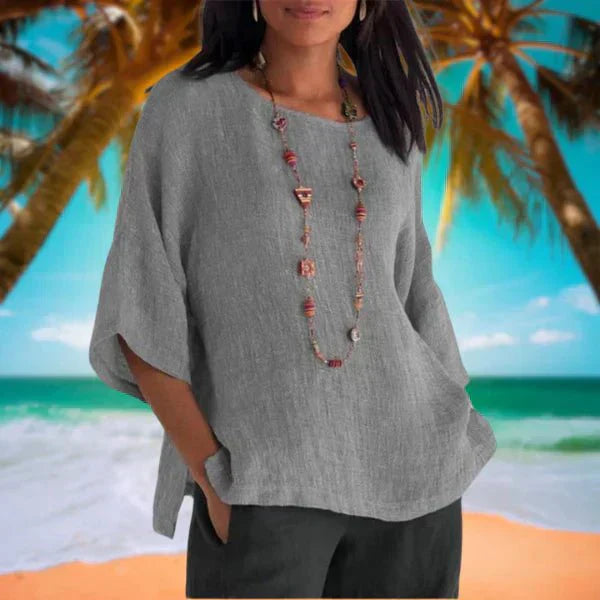 Necie – Three-Quarter Sleeve Blouse