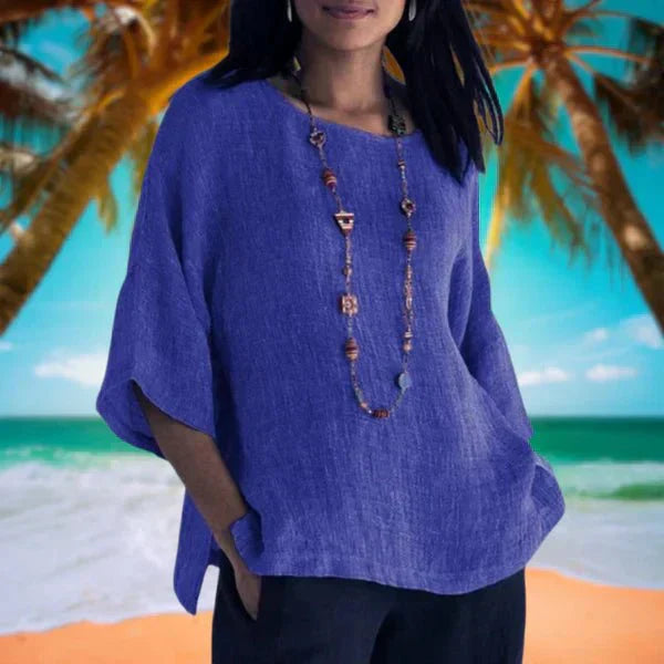 Necie – Three-Quarter Sleeve Blouse