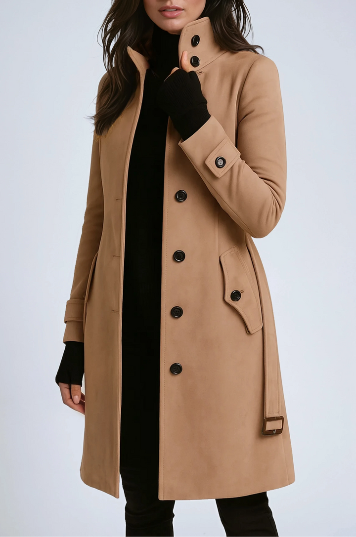 Etta | High Collar Trench Coat