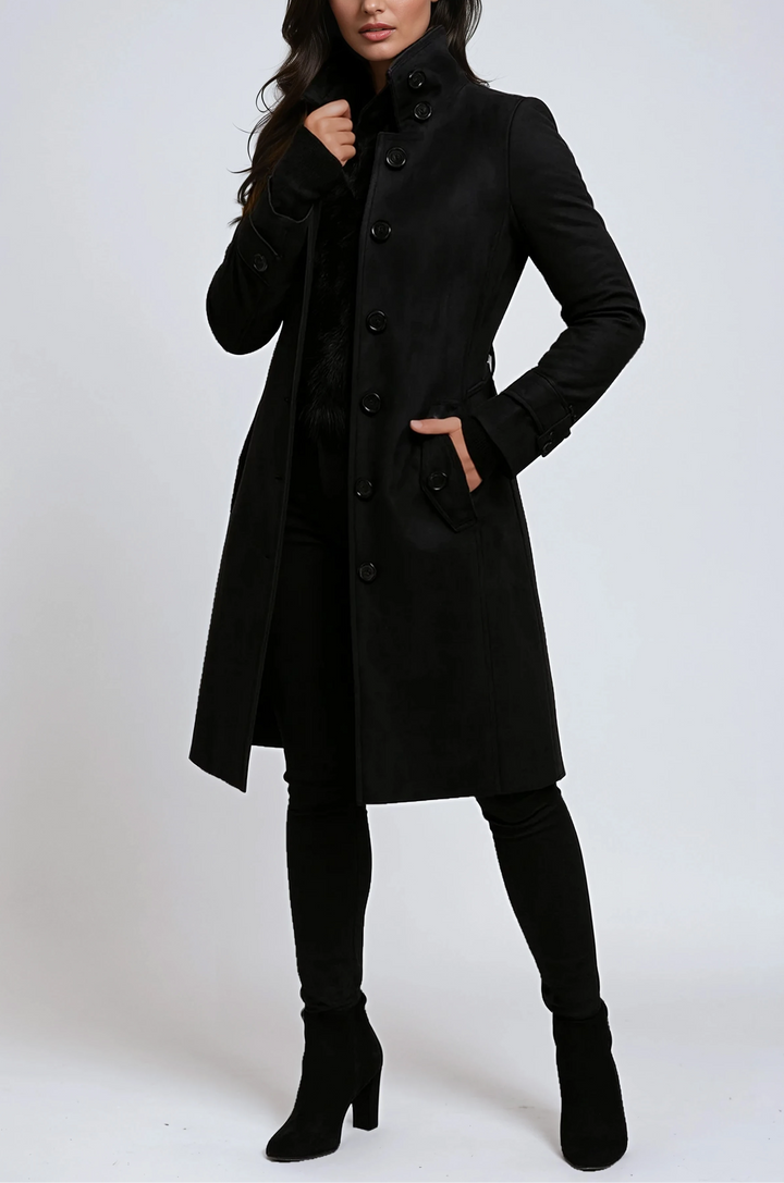 Etta | High Collar Trench Coat