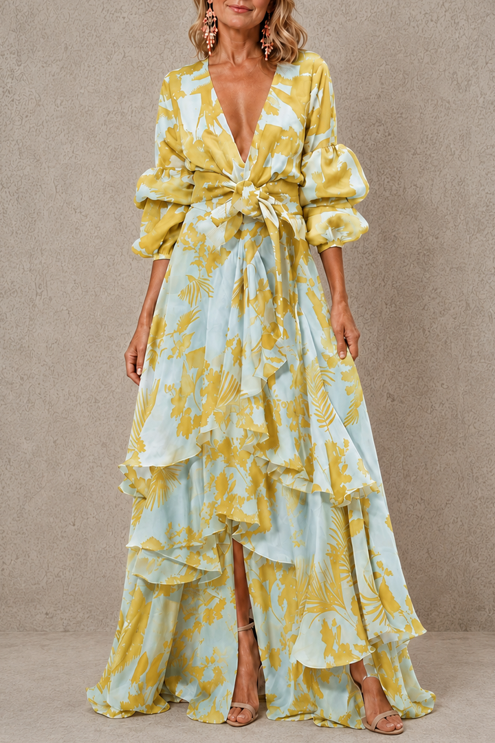 Victoria | Tiered Bow Belt Dress
