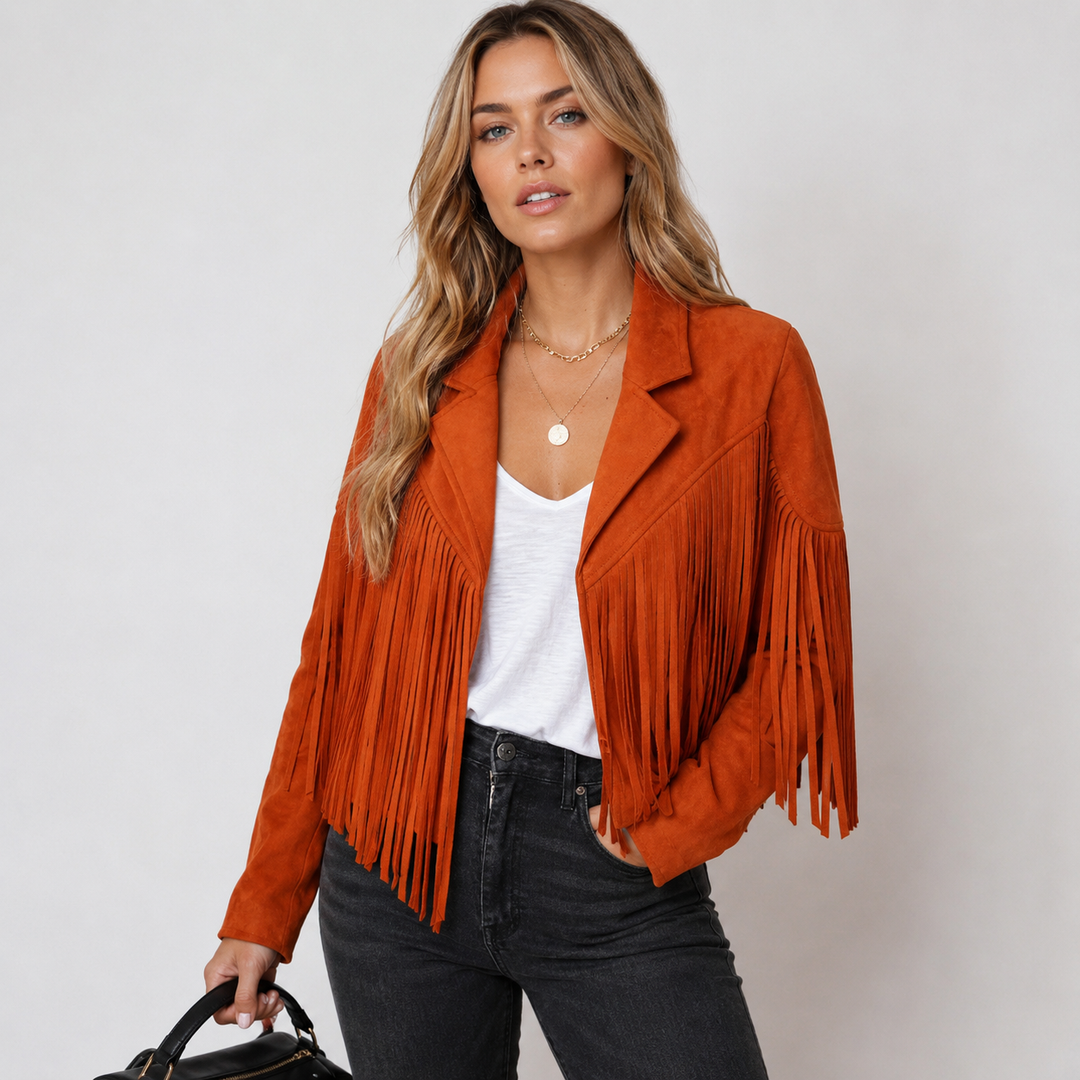 Tara | Fringe Cropped Jacket
