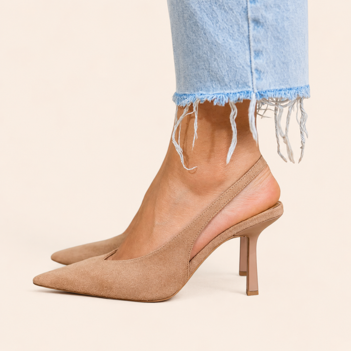 Isabella | Comfort Slingback Kitten Heel Pumps