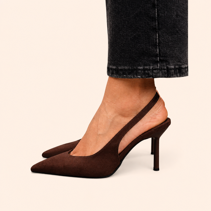 Isabella | Comfort Slingback Kitten Heel Pumps