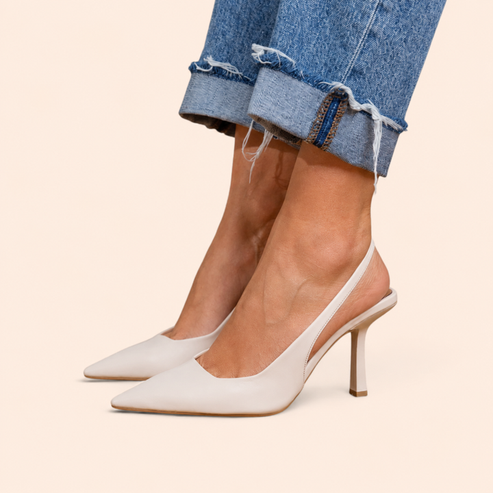 Isabella | Comfort Slingback Kitten Heel Pumps