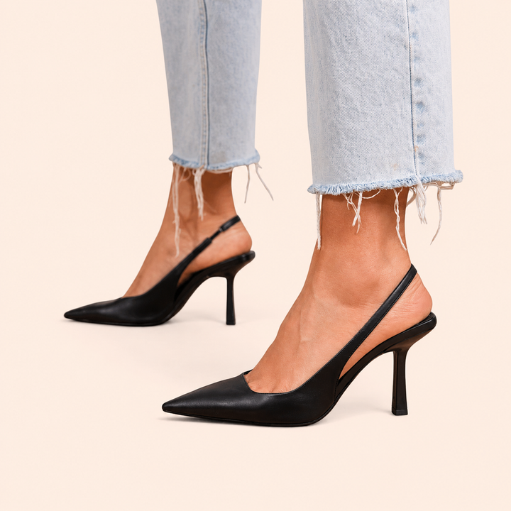 Isabella | Comfort Slingback Kitten Heel Pumps