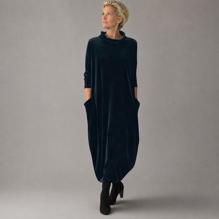 Eilene | Cowl Neck Maxi Dress