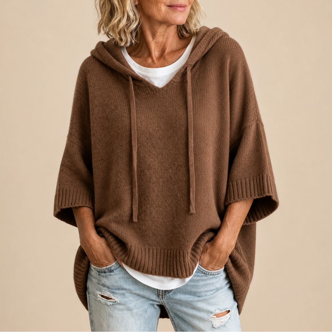 Mary | Elegant Knit Hoodie