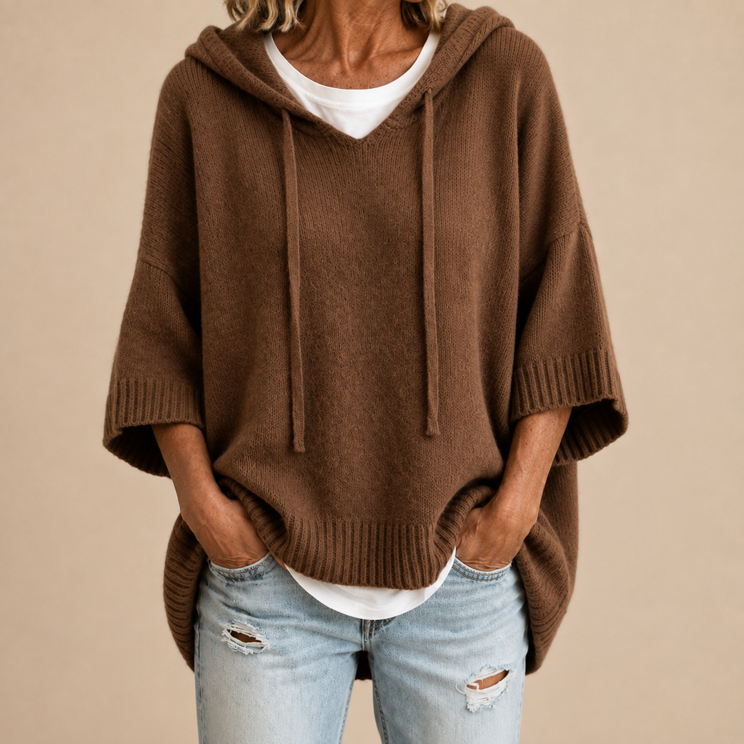 Mary | Elegant Knit Hoodie