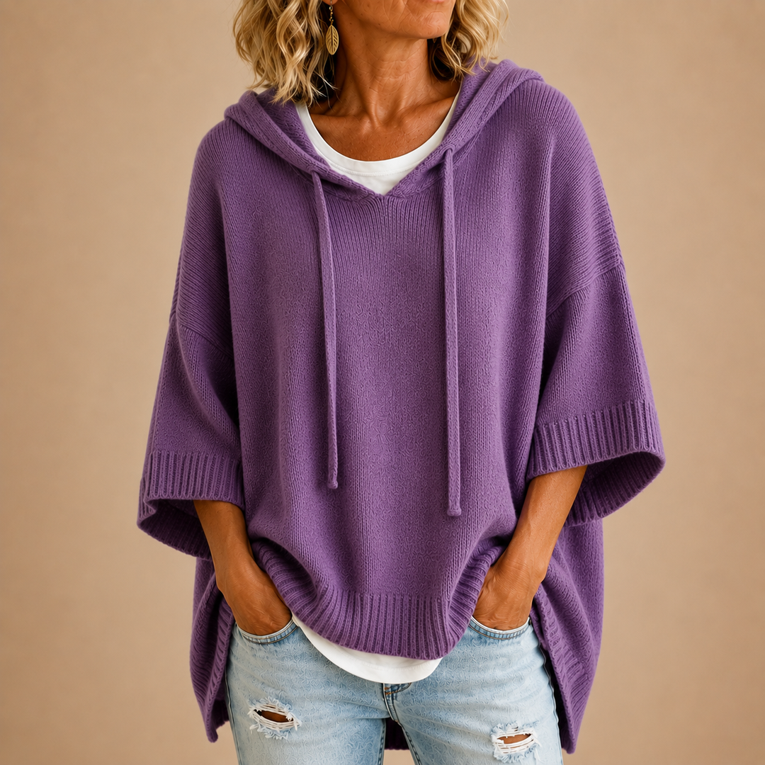 Mary | Elegant Knit Hoodie