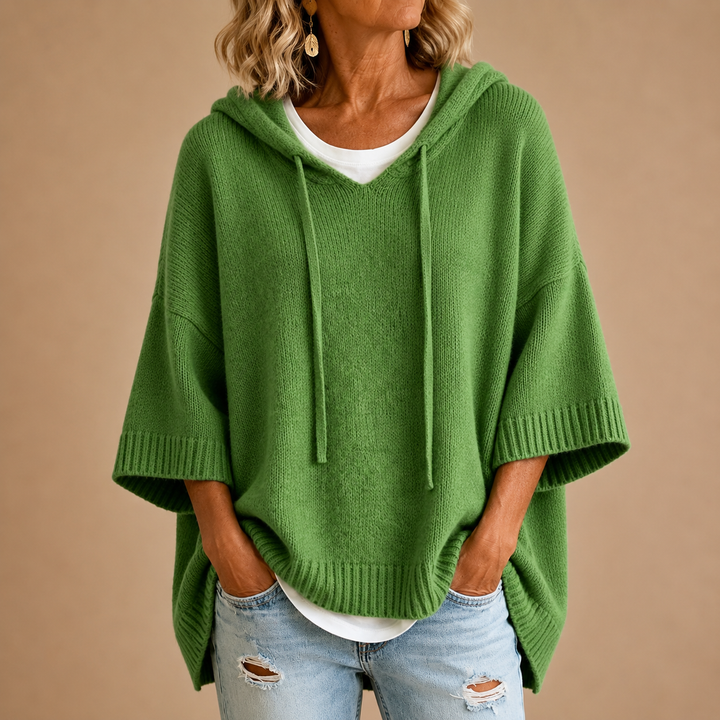 Mary | Elegant Knit Hoodie