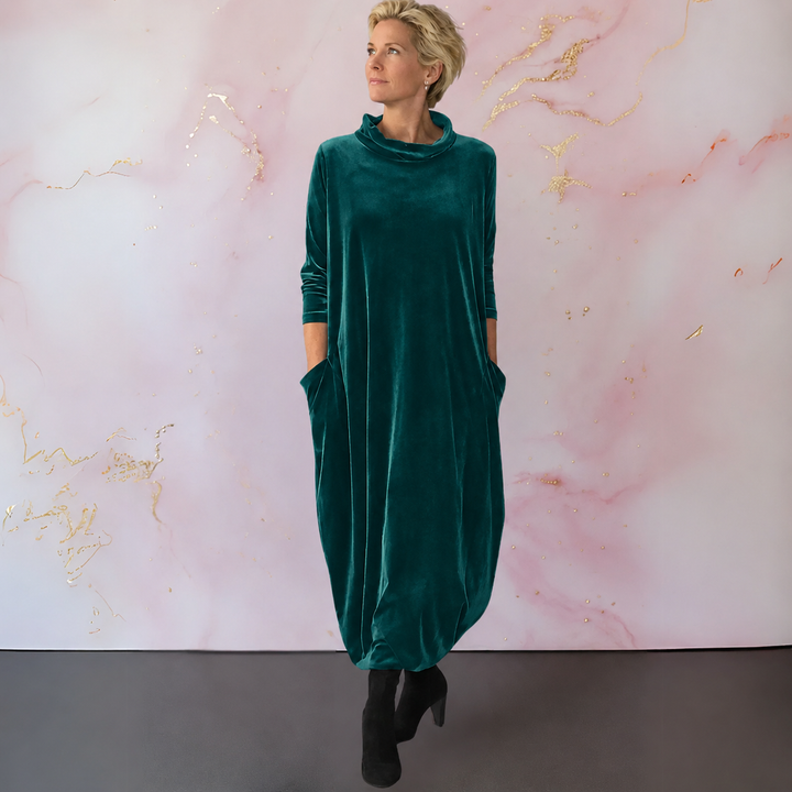 Eilene | Cowl Neck Maxi Dress