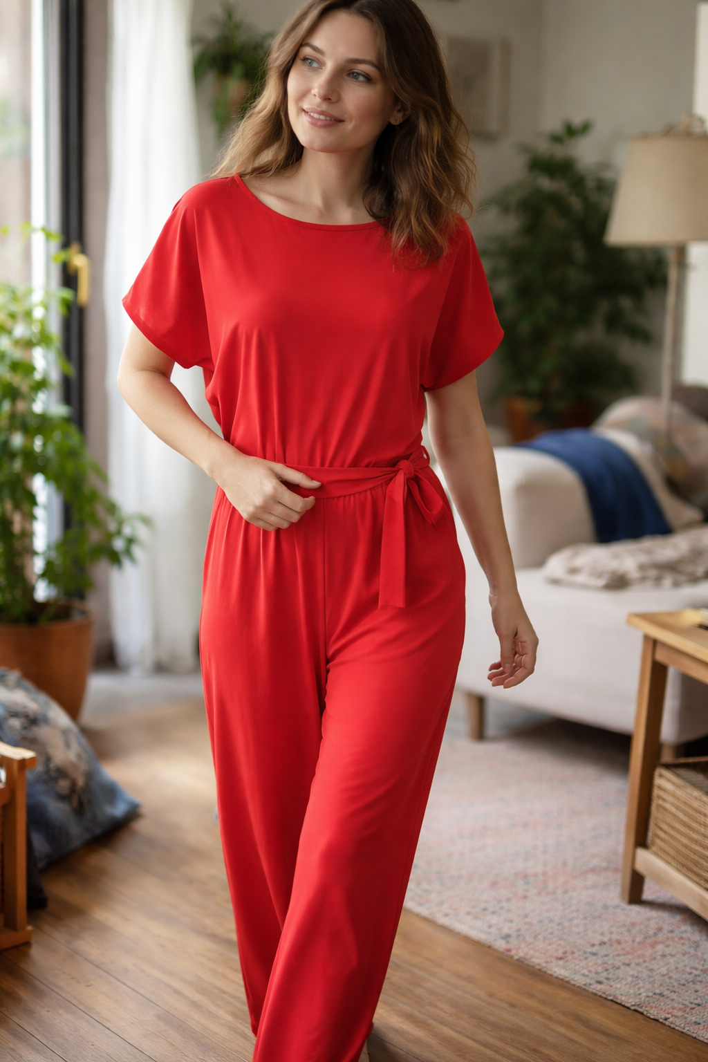 Ella | Women Jumpsuit Wide Fit With Belt
