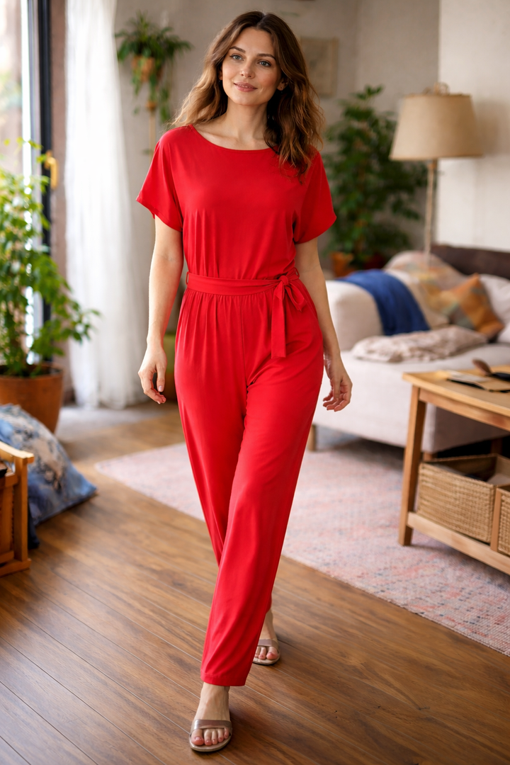 Ella | Women Jumpsuit Wide Fit With Belt
