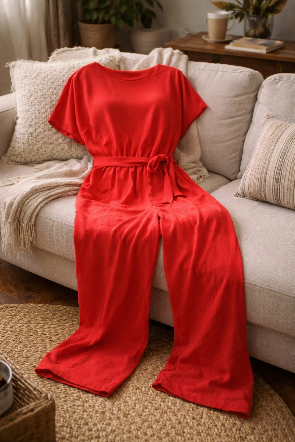 Ella | Women Jumpsuit Wide Fit With Belt