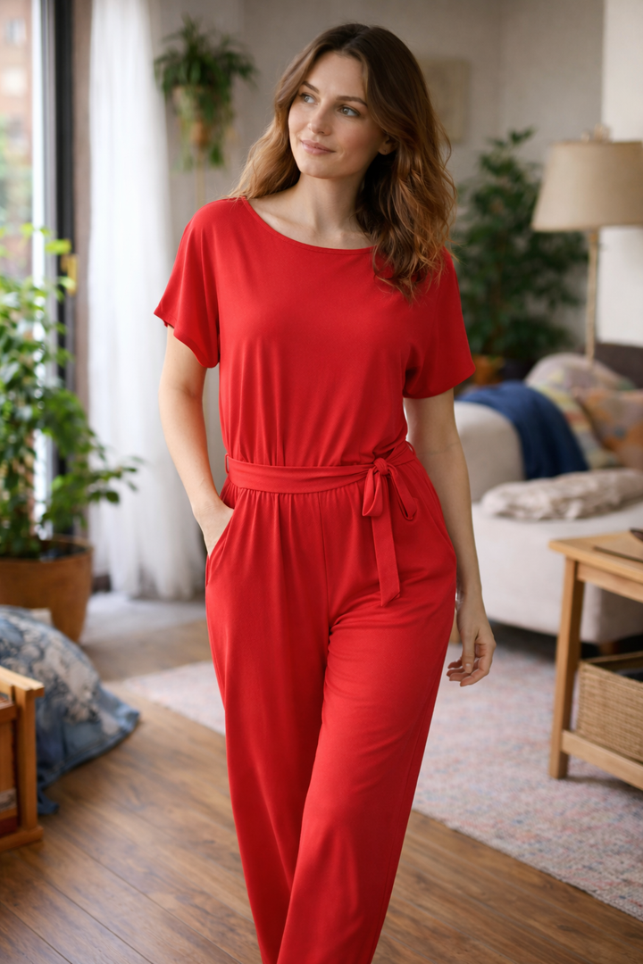 Ella | Women Jumpsuit Wide Fit With Belt