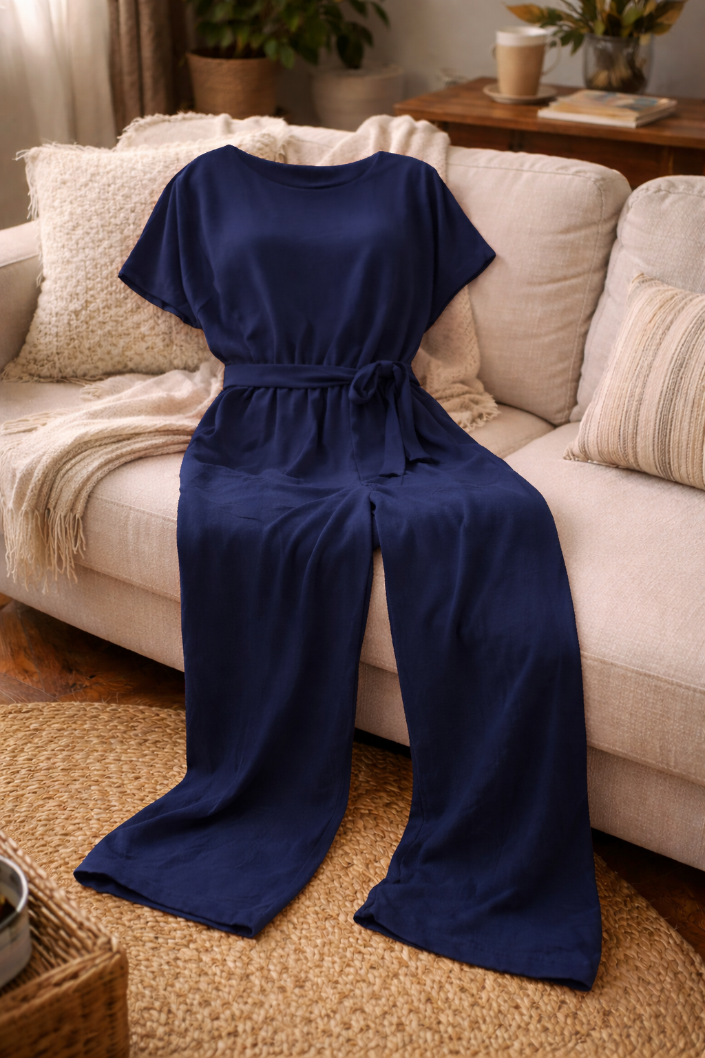 Ella | Women Jumpsuit Wide Fit With Belt