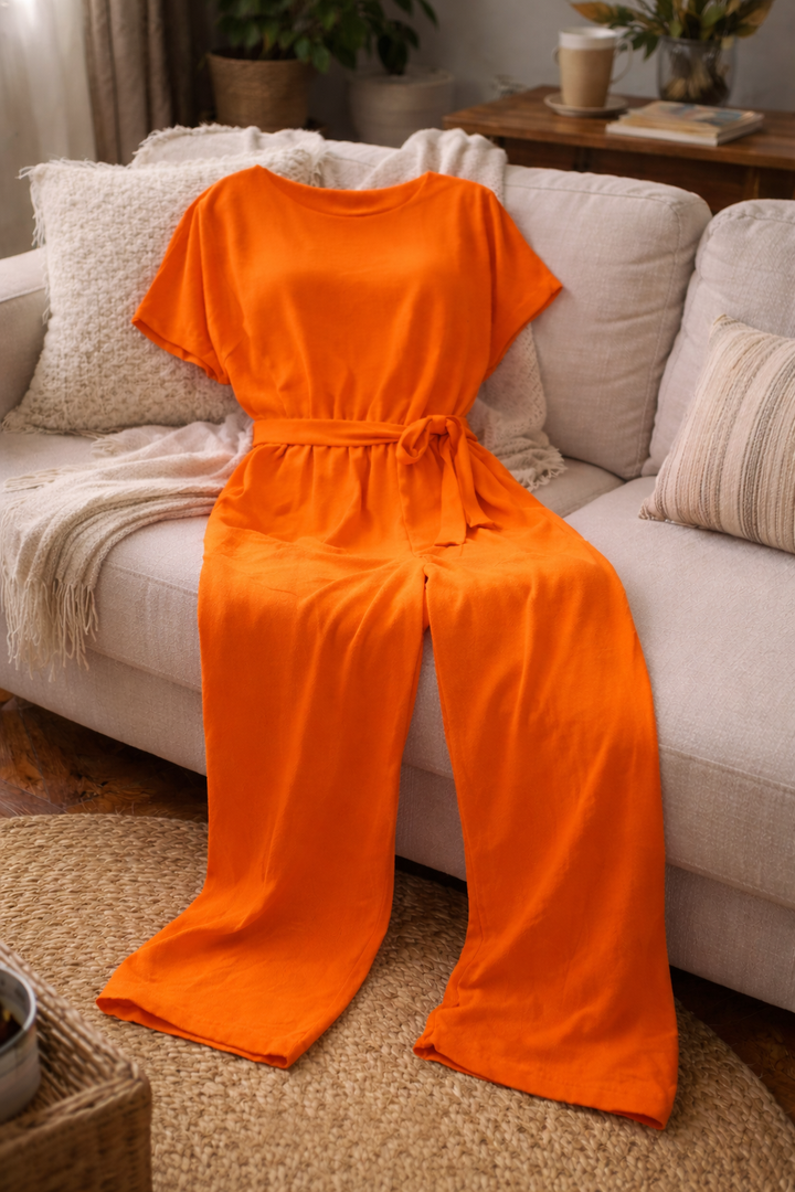 Ella | Women Jumpsuit Wide Fit With Belt