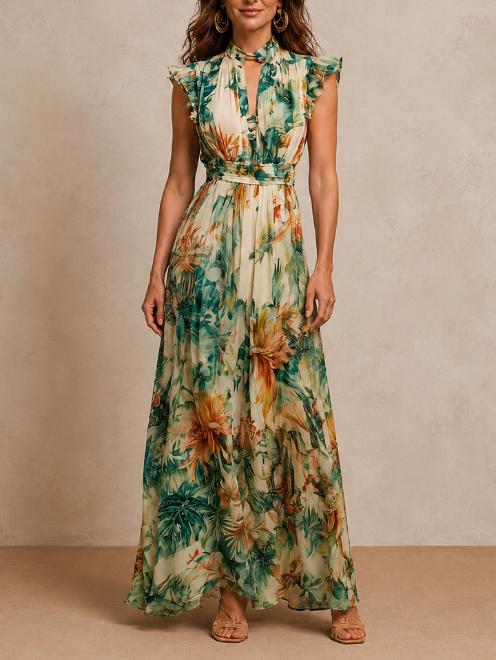 Grace | Painted Tropical Dress