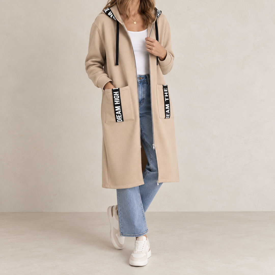Riley | Oversized Hooded Sweatshirt Dress