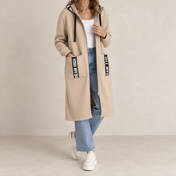 Riley | Oversized Hooded Sweatshirt Dress