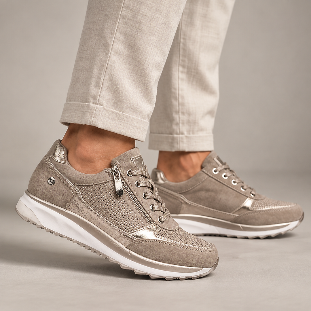 Paulette | Side Zip Sneakers