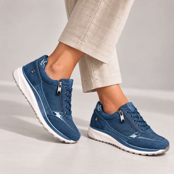 Paulette | Side Zip Sneakers