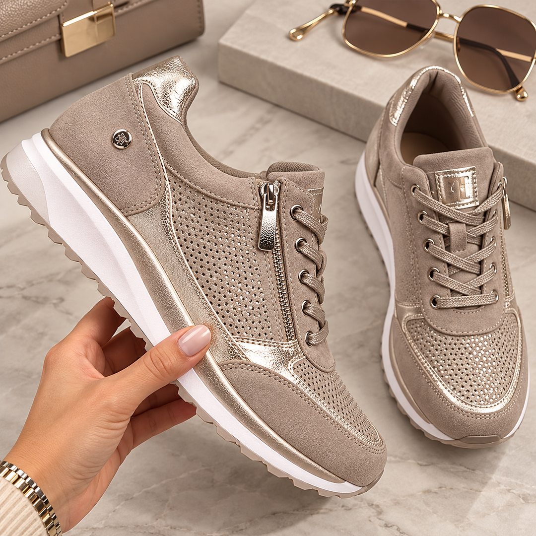 Paulette | Side Zip Sneakers