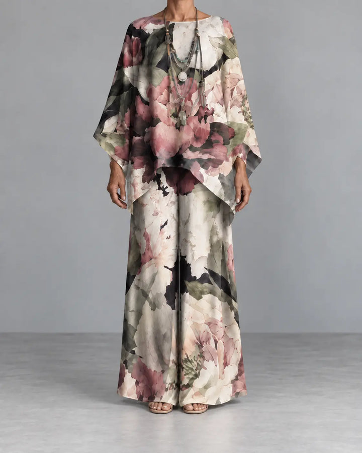 Yvonne | Flowing Batwing-Sleeve Two-Piece Set