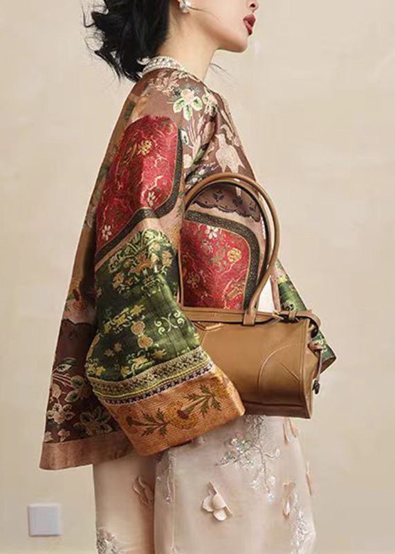 Clarice – Printed Coat with O-Neck