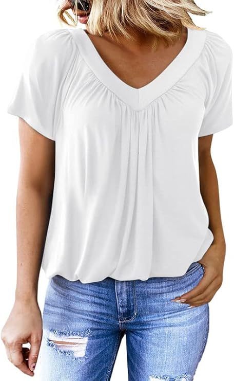 Maureen – V-Neck Short Sleeve Tee