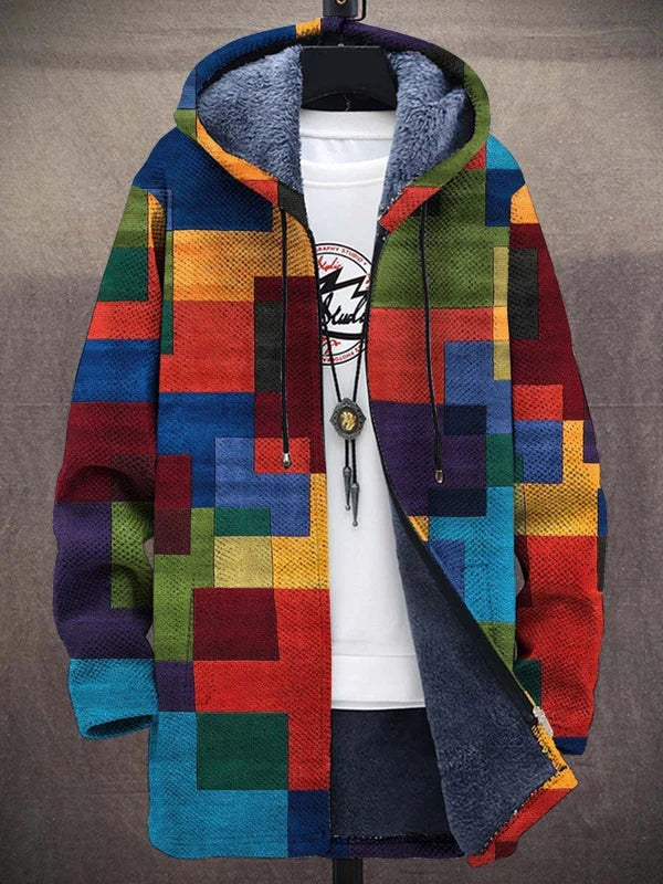 Cynthia | Artful Hooded Cardigan
