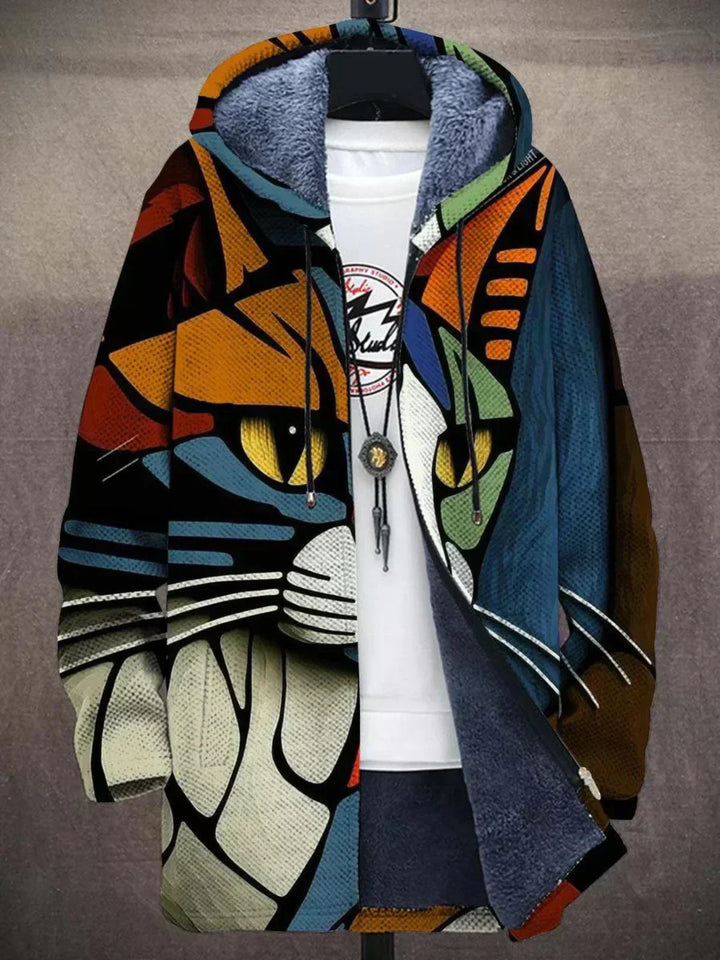 Cynthia | Artful Hooded Cardigan