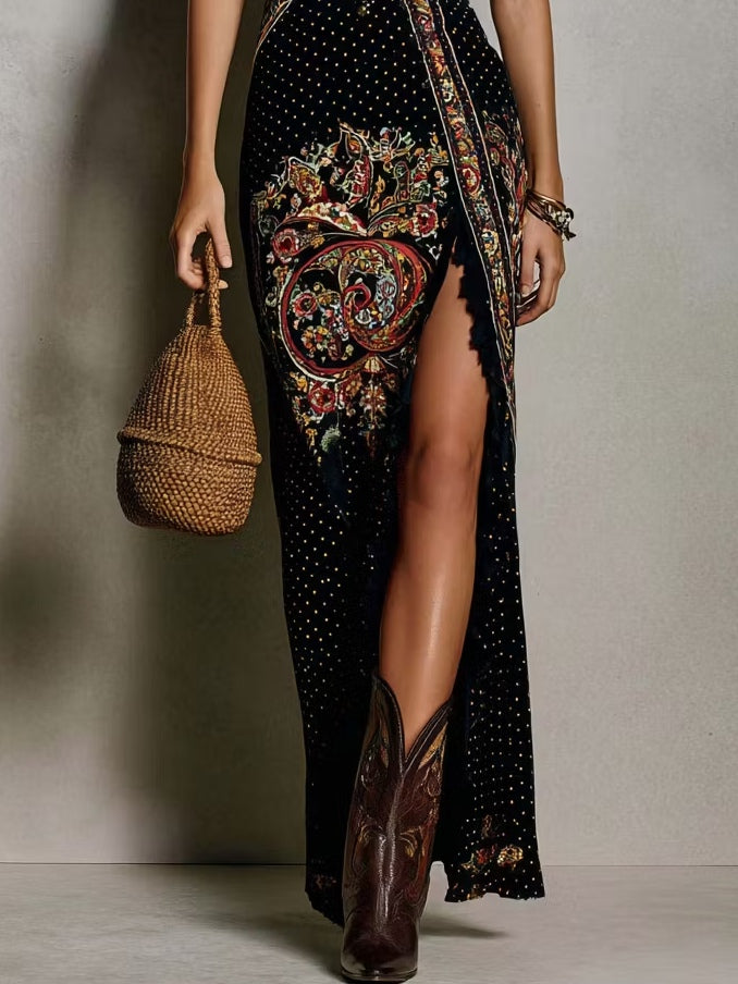Wanderer | Boho Printed Maxi Dress