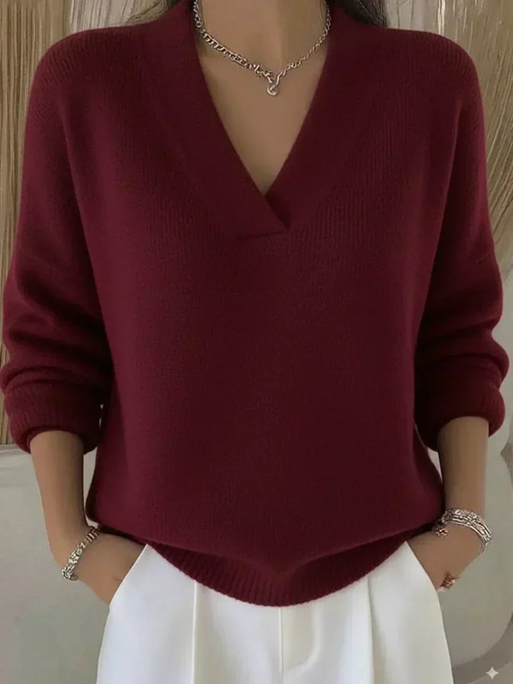 Viola | Soft Sweater with V-Neck