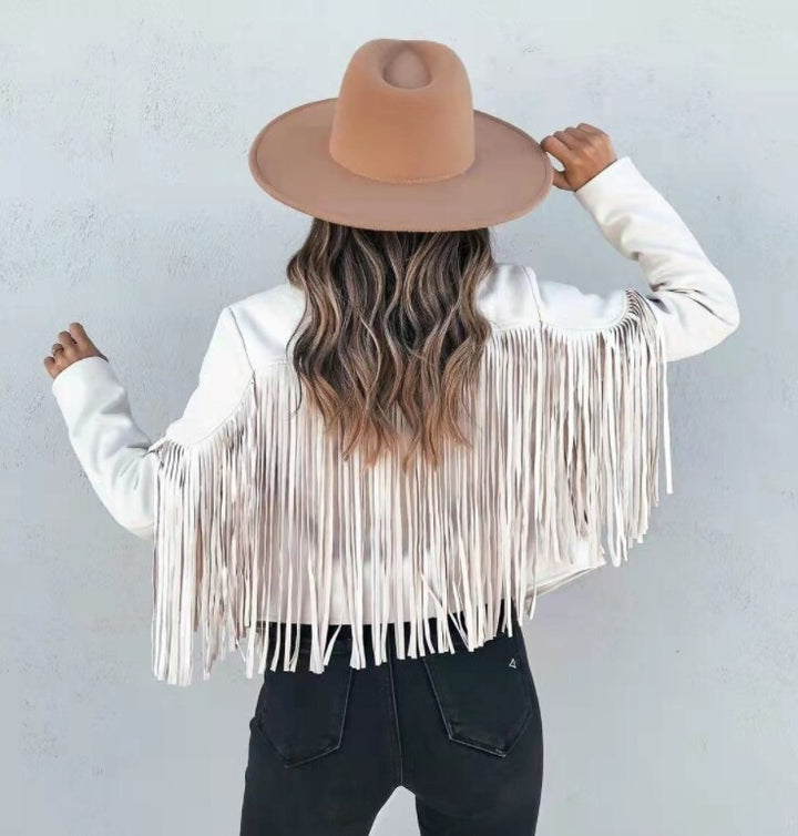 Tara | Fringe Cropped Jacket