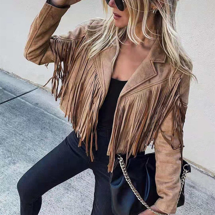 Tara | Fringe Cropped Jacket