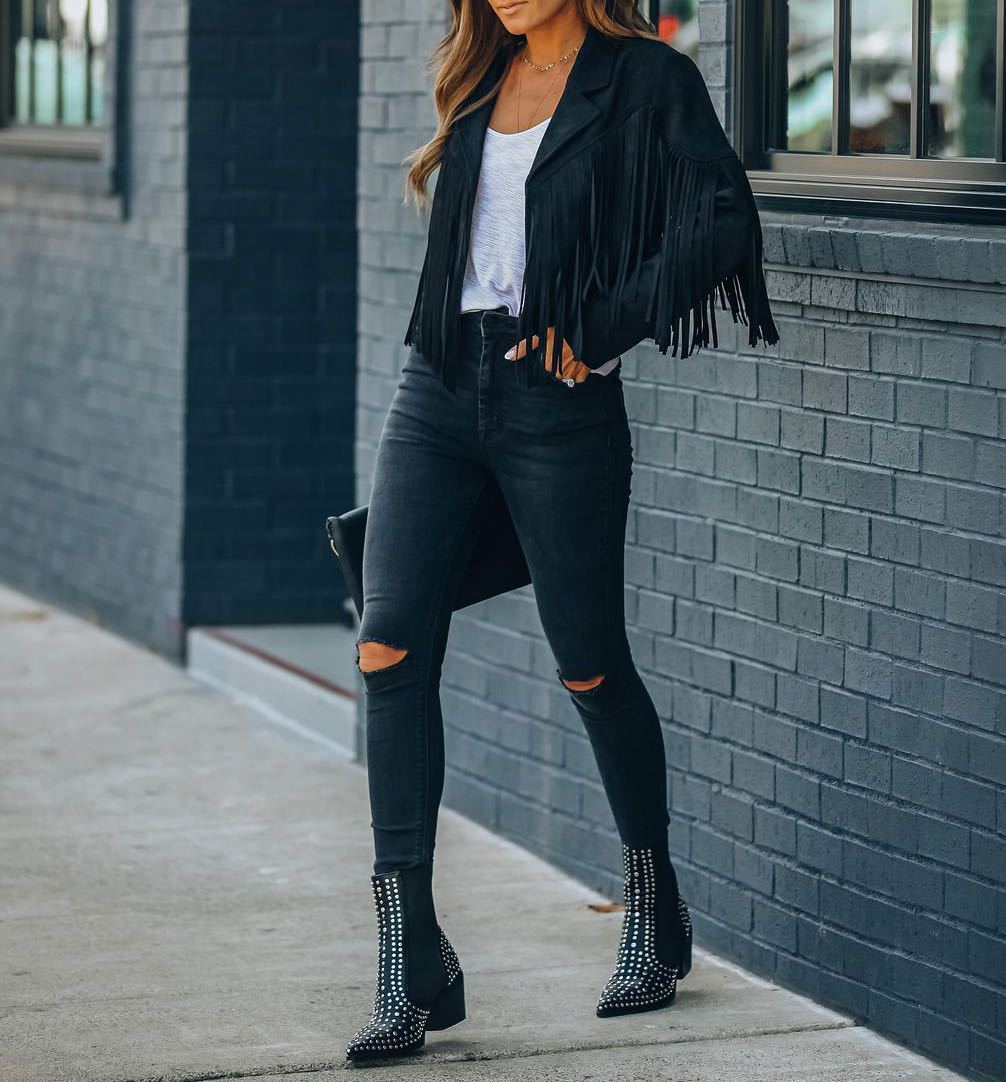 Tara | Fringe Cropped Jacket