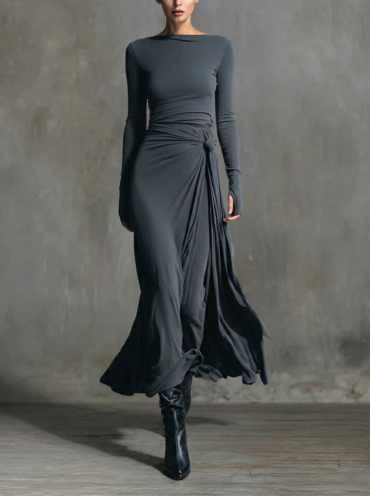 Naomi | Side Knot Maxi Dress