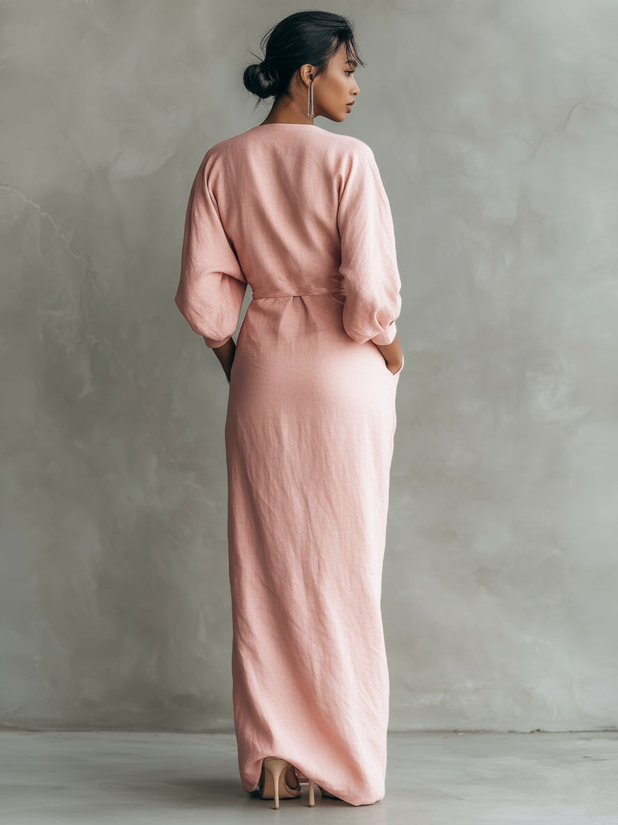Haven | Relaxed V-neck Maxi Dress