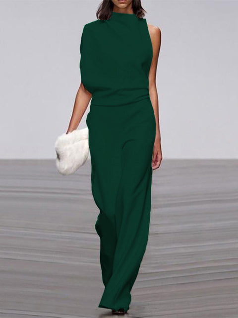 MARLENE | ASYMMETRIC WIDE-LEG JUMPSUIT
